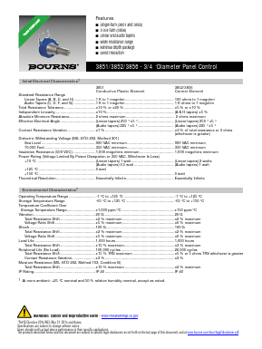3851C-124-252EL Datasheet PDF Bourns, Inc