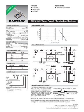 CHF3020CBF500R Datasheet PDF Bourns, Inc