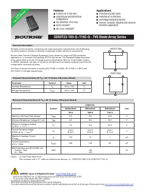 CDSOT23-T03-Q Datasheet PDF Bourns, Inc