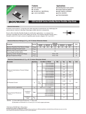 CD214A-B260R Datasheet PDF Bourns, Inc