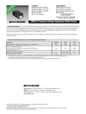SMCJ15A-Q Datasheet PDF Bourns, Inc