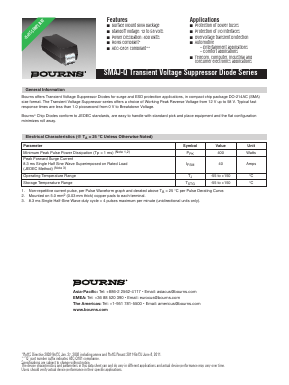 SMAJ24CA-Q Datasheet PDF Bourns, Inc