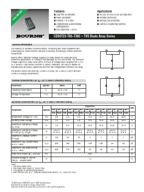 CDSOT23-T12C Datasheet PDF Bourns, Inc