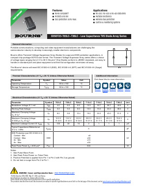 CDSOT23-T12LC Datasheet PDF Bourns, Inc