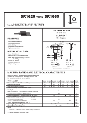 SR1660C Datasheet PDF Bytes