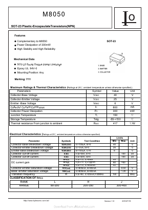 M8050 Datasheet PDF Bytes