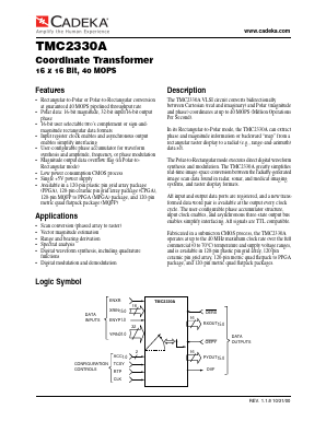 TMC2330AKEC1 Datasheet PDF Cadeka Microcircuits LLC.