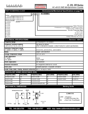 CJ32E1 Datasheet PDF Caliber Electronics Inc.