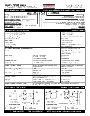 VAC312048ADB Datasheet PDF Caliber Electronics Inc.