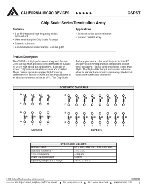 CSPST16-560J Datasheet PDF California Micro Devices Corp