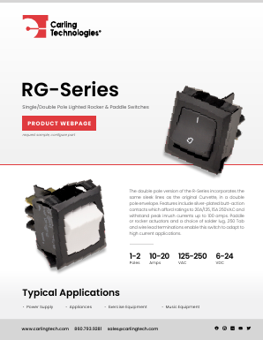 RGSEB901-R-B-W-E Datasheet PDF Carling Technologies