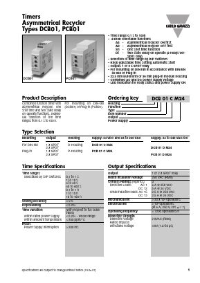 PCB01CM24 Datasheet PDF Carlo Gavazzi Holding AG