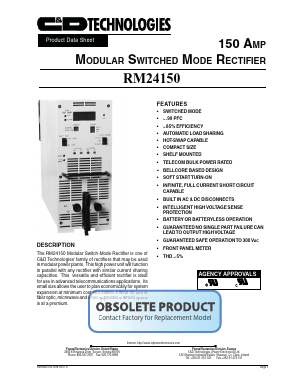 RM24150 Datasheet PDF C and D TECHNOLOGIES