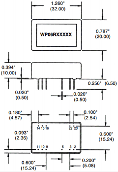WP06R24S12 Datasheet PDF C and D TECHNOLOGIES