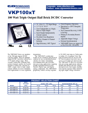 VKP100MT515 Datasheet PDF C and D TECHNOLOGIES