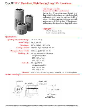 7P901V330A052 Datasheet PDF Cornell Dubilier Electronics