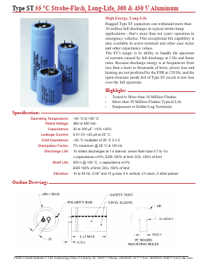 ST800V450J052 Datasheet PDF Cornell Dubilier Electronics