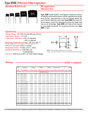 DME6S47K-F Datasheet PDF Cornell Dubilier Electronics