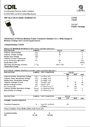 datasheet of sl100 transistor pdf