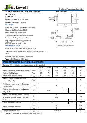 ES2A Datasheet PDF Continental Device India Limited