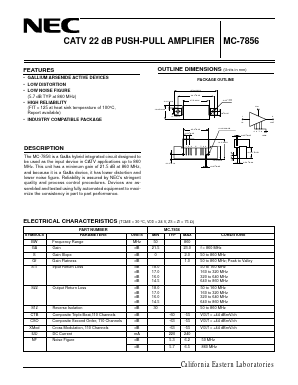 MC-7856 Datasheet PDF California Eastern Laboratories.