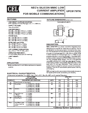 UPC8179TK-E2-A Datasheet PDF California Eastern Laboratories.