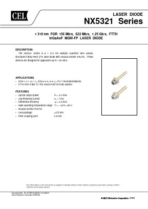 NX5321EK-AZ Datasheet PDF California Eastern Laboratories.