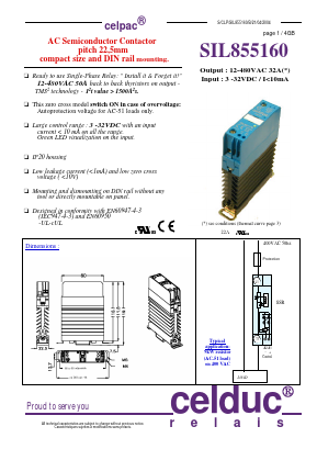 SIL855160 Datasheet PDF celduc-relais