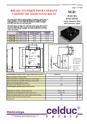 SGD15100 Datasheet PDF celduc-relais