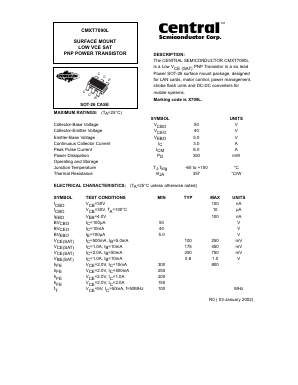 CMXT7090L Datasheet PDF Central Semiconductor Corp