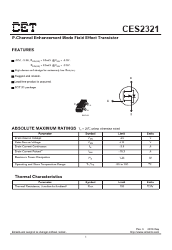 CES2321 Datasheet PDF Chino-Excel Technology