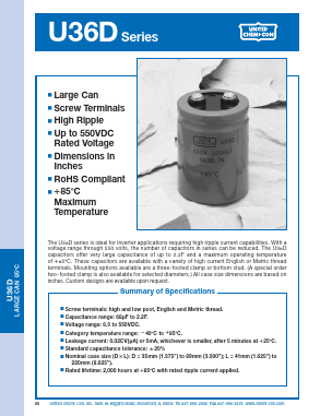 E36D501HPN471MAA5M Datasheet PDF United Chemi-Con, Inc.