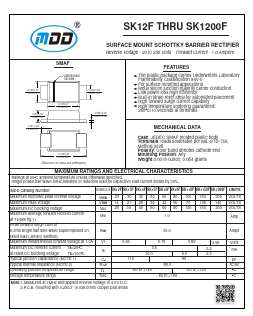 SK18F Datasheet PDF Jiangsu Yutai Electronics Co., Ltd