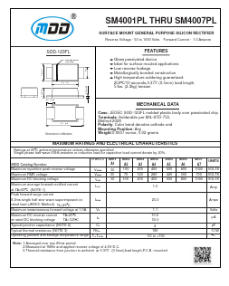 SM4007PL Datasheet PDF Jiangsu Yutai Electronics Co., Ltd