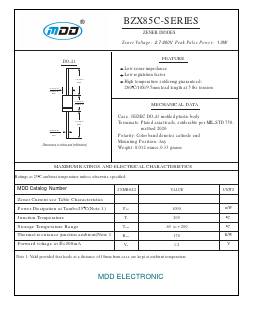 BZX85C56 Datasheet PDF Jiangsu Yutai Electronics Co., Ltd