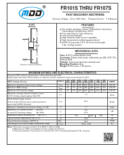 FR104S Datasheet PDF Jiangsu Yutai Electronics Co., Ltd