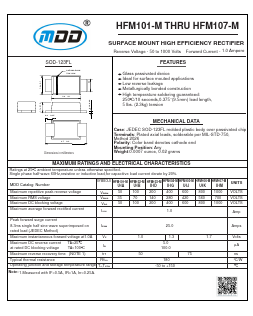 HFM101-M Datasheet PDF Jiangsu Yutai Electronics Co., Ltd