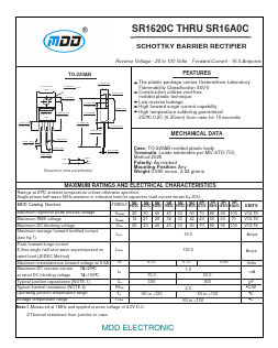 SR1690CT Datasheet PDF Jiangsu Yutai Electronics Co., Ltd