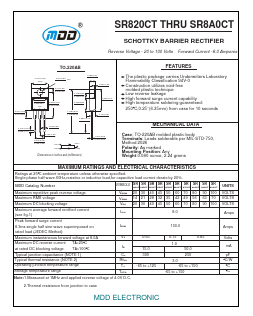 SR8A0CT Datasheet PDF Jiangsu Yutai Electronics Co., Ltd