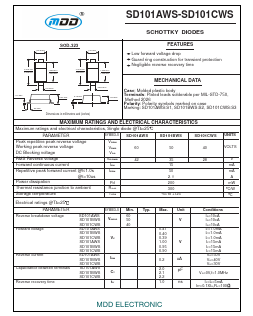 SD101AWS Datasheet PDF Jiangsu Yutai Electronics Co., Ltd