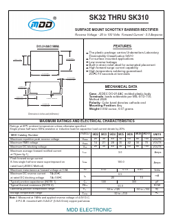 SK38A Datasheet PDF Jiangsu Yutai Electronics Co., Ltd