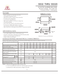 SS35 Datasheet PDF Jiangsu Yutai Electronics Co., Ltd