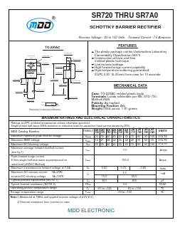 SR720 Datasheet PDF Jiangsu Yutai Electronics Co., Ltd