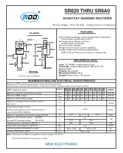 SR840 Datasheet PDF Jiangsu Yutai Electronics Co., Ltd
