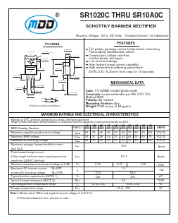 SR1020CT Datasheet PDF Jiangsu Yutai Electronics Co., Ltd