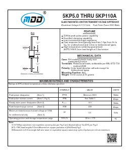 5KP10 Datasheet PDF Jiangsu Yutai Electronics Co., Ltd
