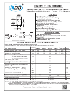 RMB6S Datasheet PDF Jiangsu Yutai Electronics Co., Ltd