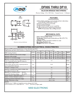 DF01M Datasheet PDF Jiangsu Yutai Electronics Co., Ltd