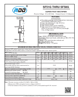 SF52G Datasheet PDF Jiangsu Yutai Electronics Co., Ltd