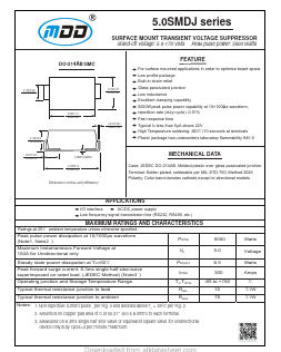 5.0SMDJ85A Datasheet PDF Jiangsu Yutai Electronics Co., Ltd